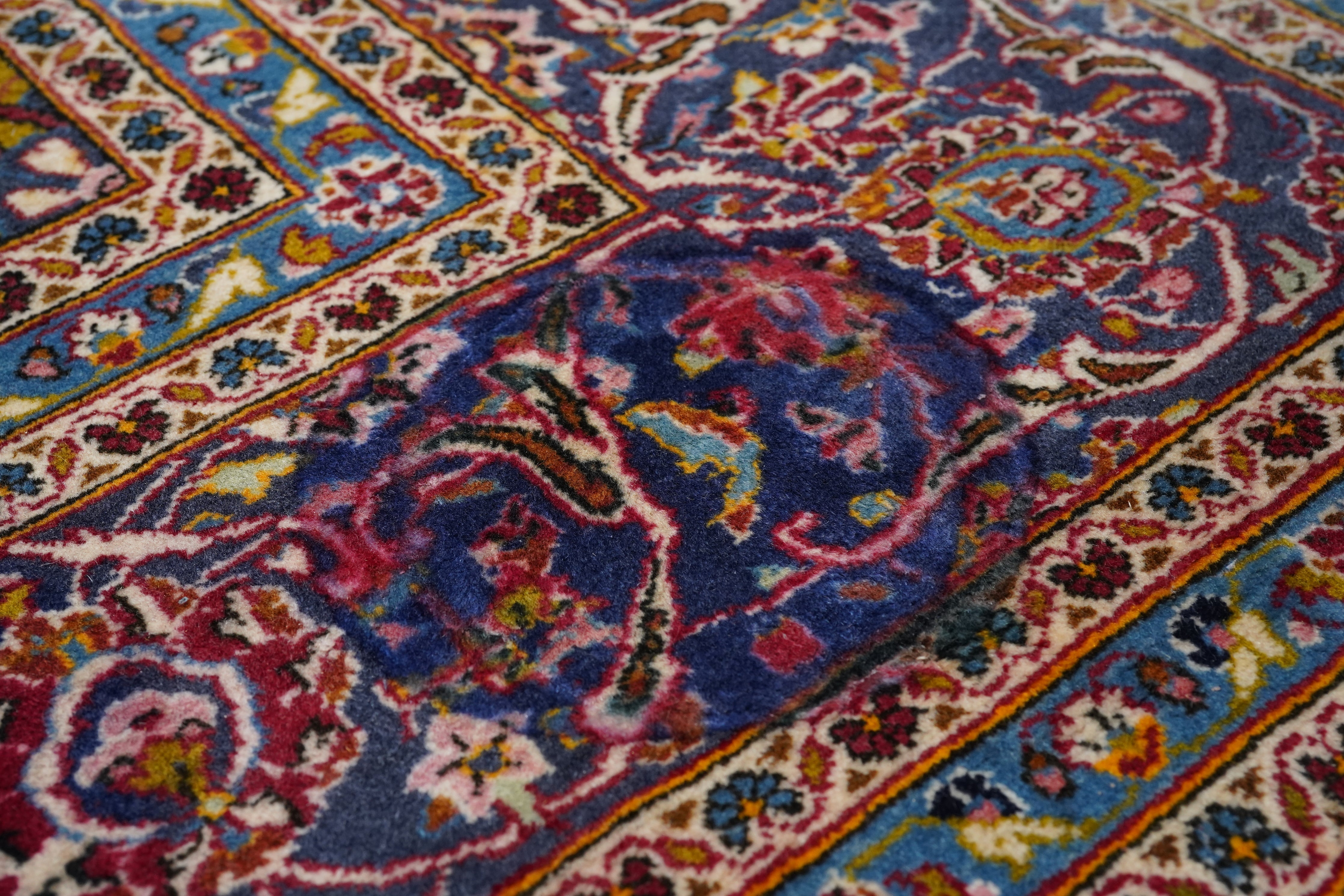Vintage  Kashan Rug 9'8'' x 13'5''