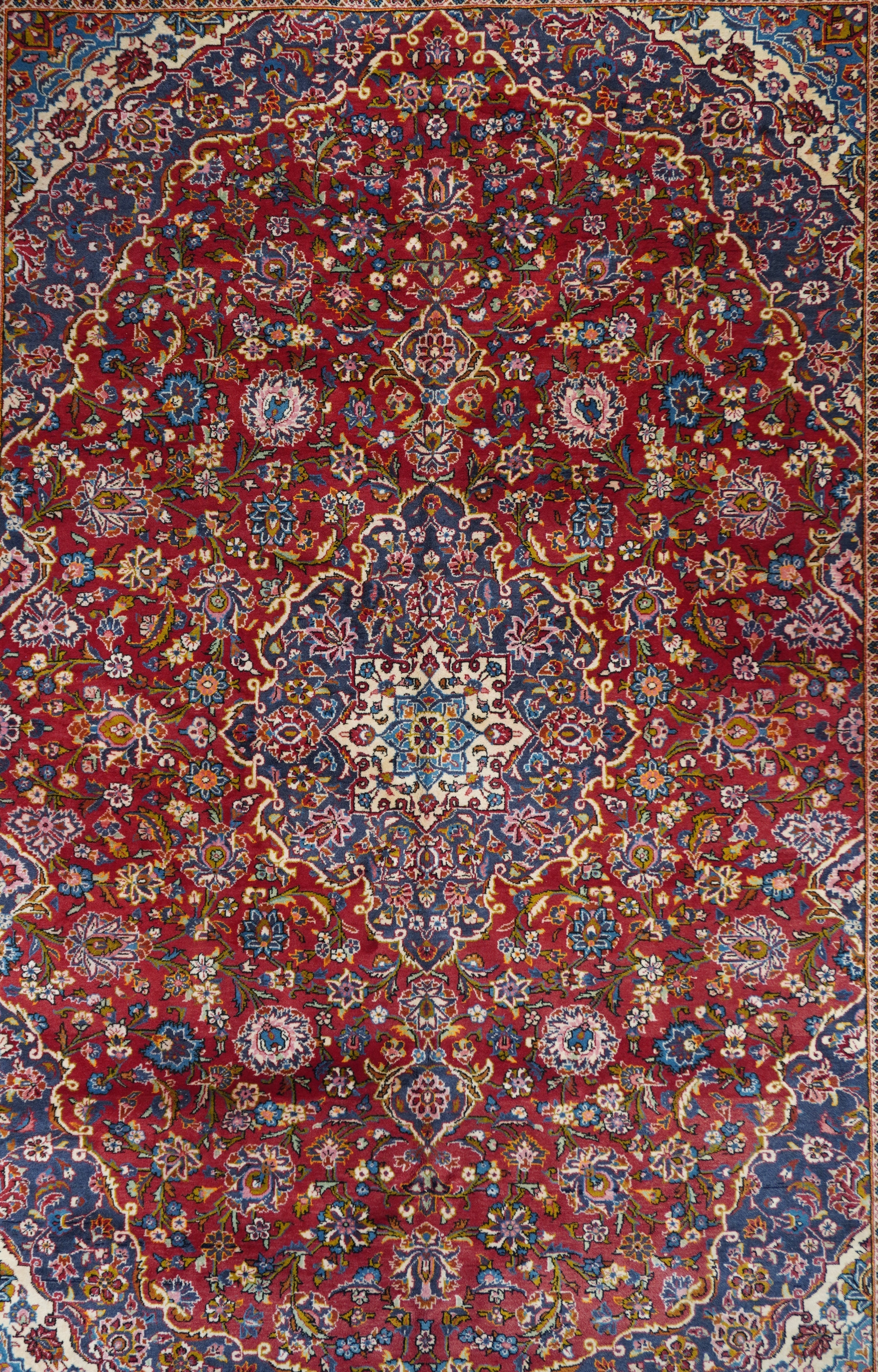 Vintage  Kashan Rug 9'8'' x 13'5''