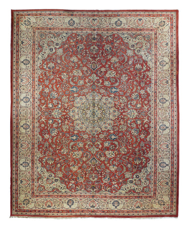 Vintage Farahan Sarouk Rug 10'2'' x 12'10''