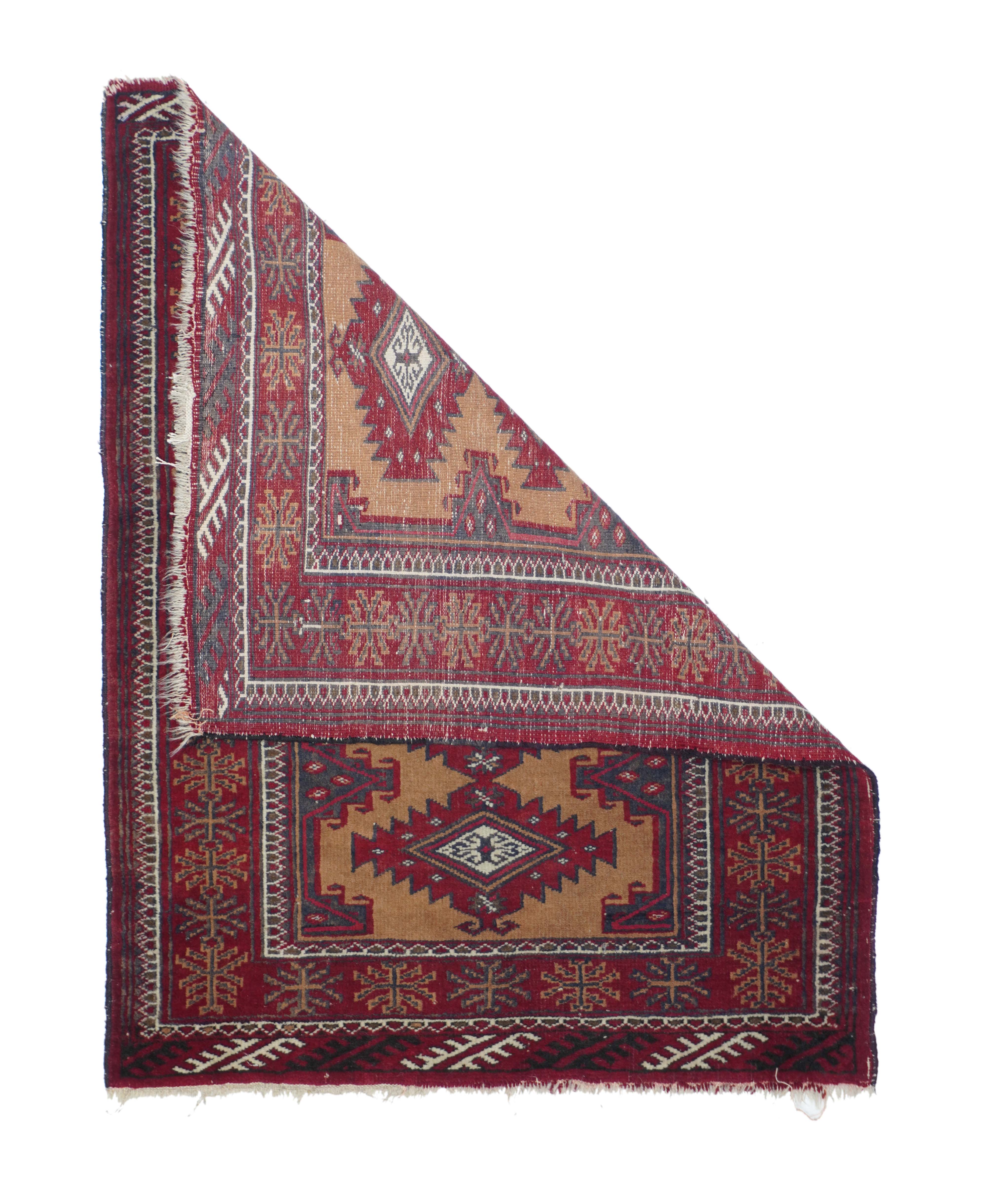 Vintage Turkmen Rug 2'10'' x 3'10''