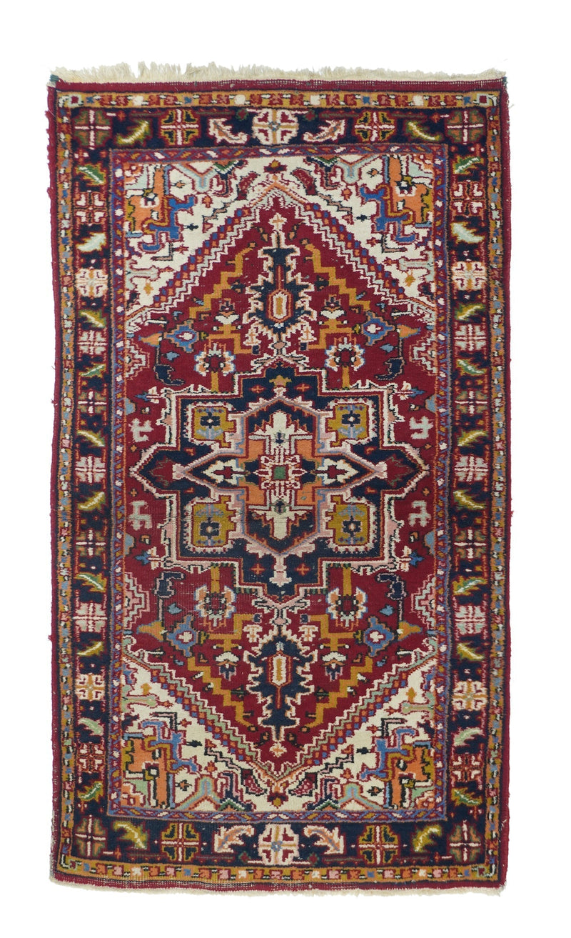 Indian Heriz Rug 2'11'' x 5'3''