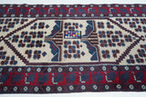 Vintage Afghan Rug 3'9'' x 6'0"