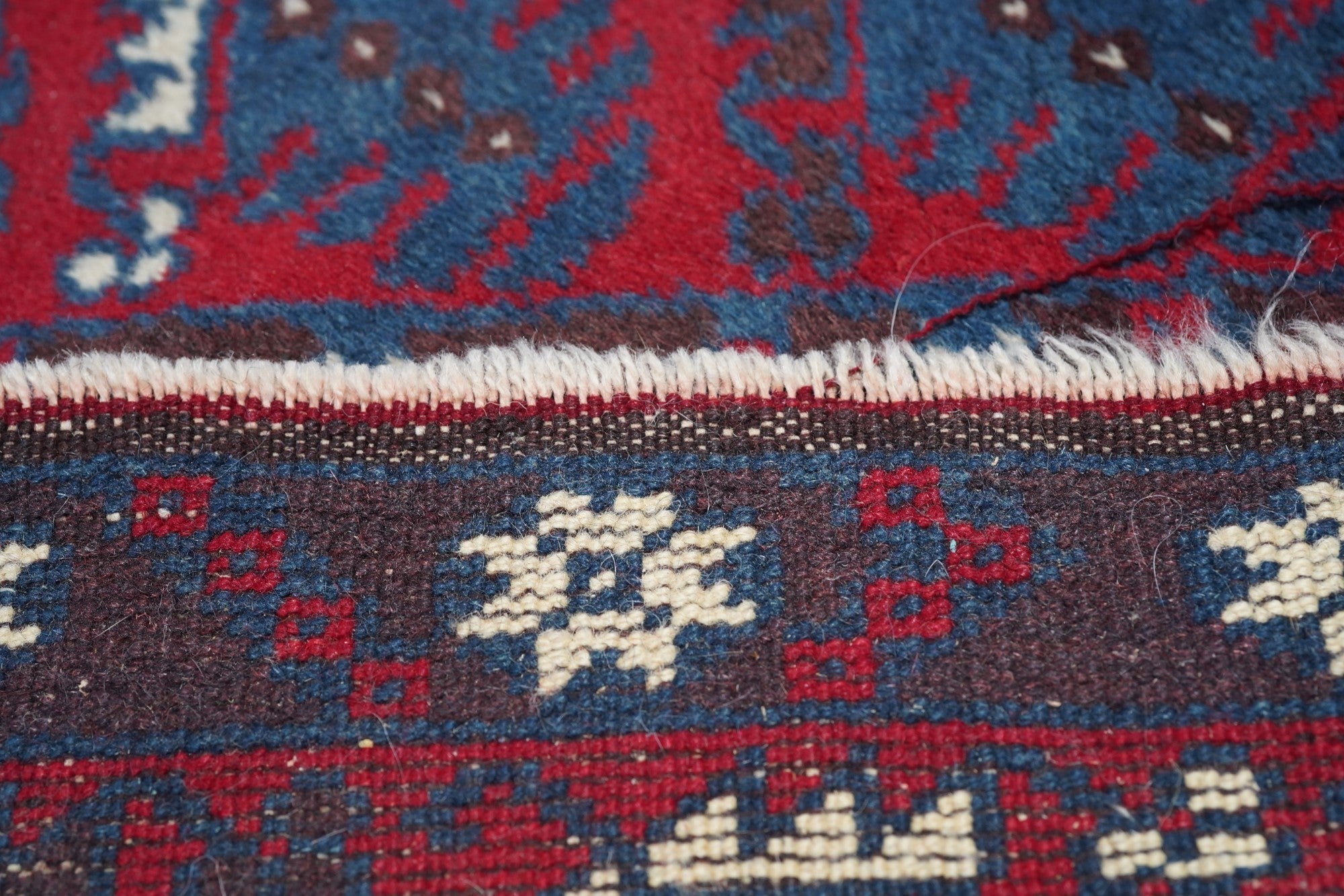 Vintage Afghan Rug 3'9'' x 6'0"