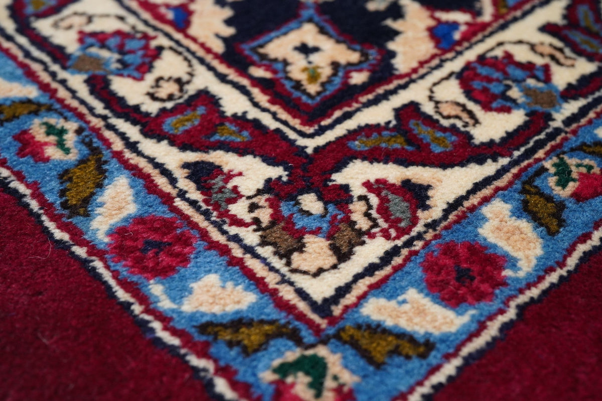 Vintage Mashad Signed Rug 9'5'' x 12'2''