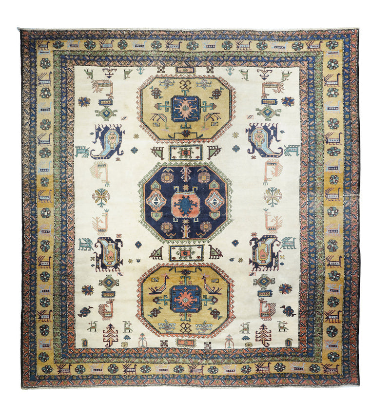 Vintage Ardevil Rug 11'2'' x 11'8''