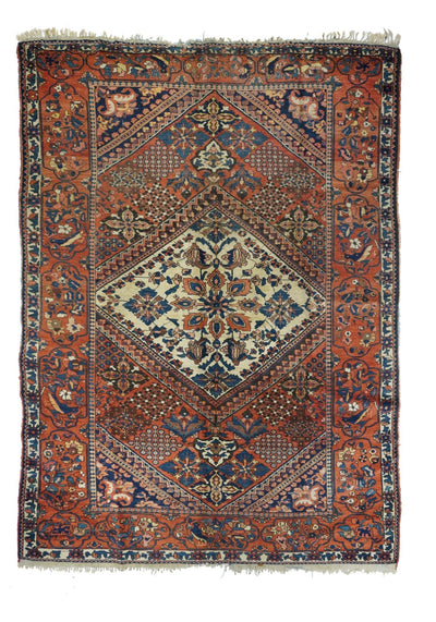 Antique Bakhtiari Rug 6'4'' x 9'6''