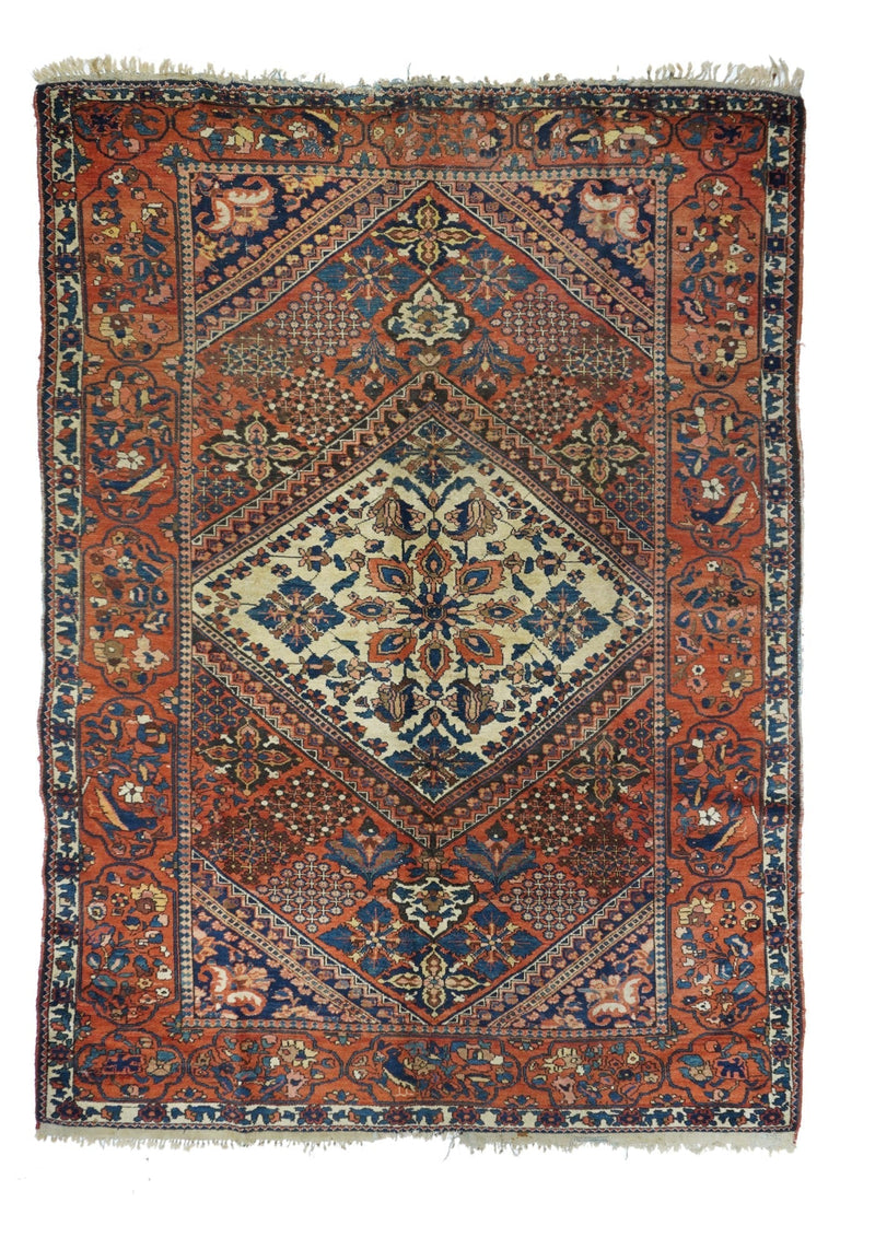 Antique Bakhtiari Rug 6'4'' x 9'6''