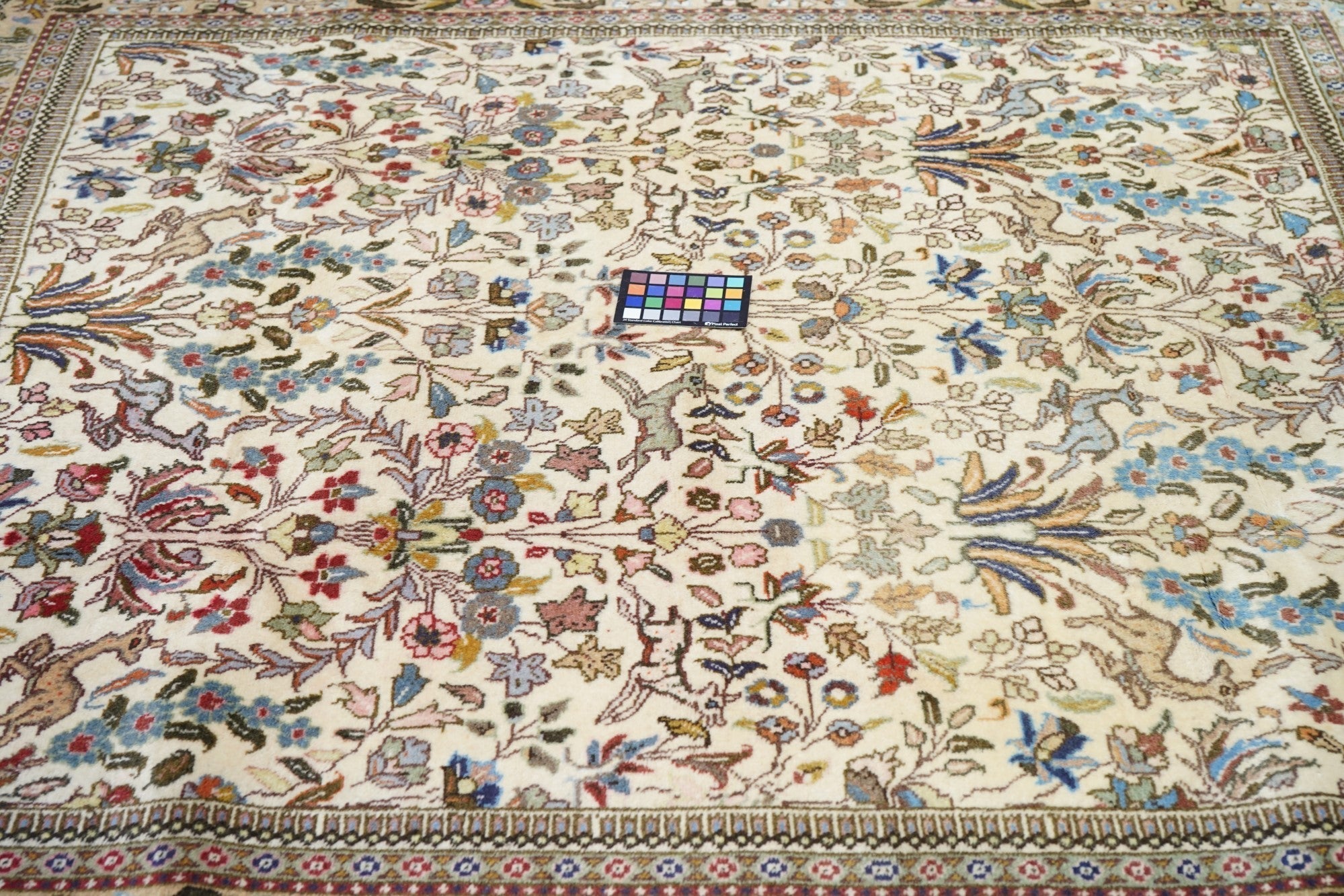 Vintage  Tabriz Rug 6'7'' x 7'9''