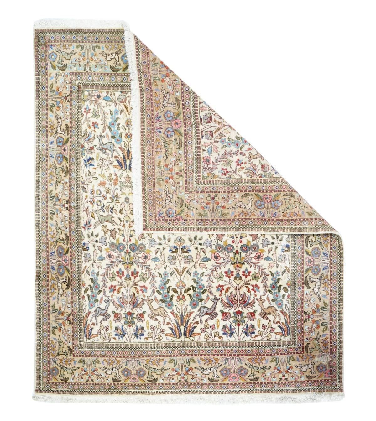 Vintage  Tabriz Rug 6'7'' x 7'9''