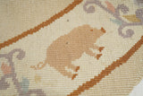 Vintage Chinese Rug 5' x 5'