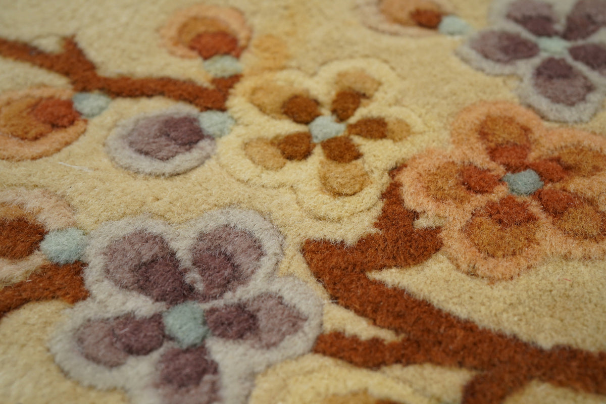 Vintage Chinese Rug 5' x 5'