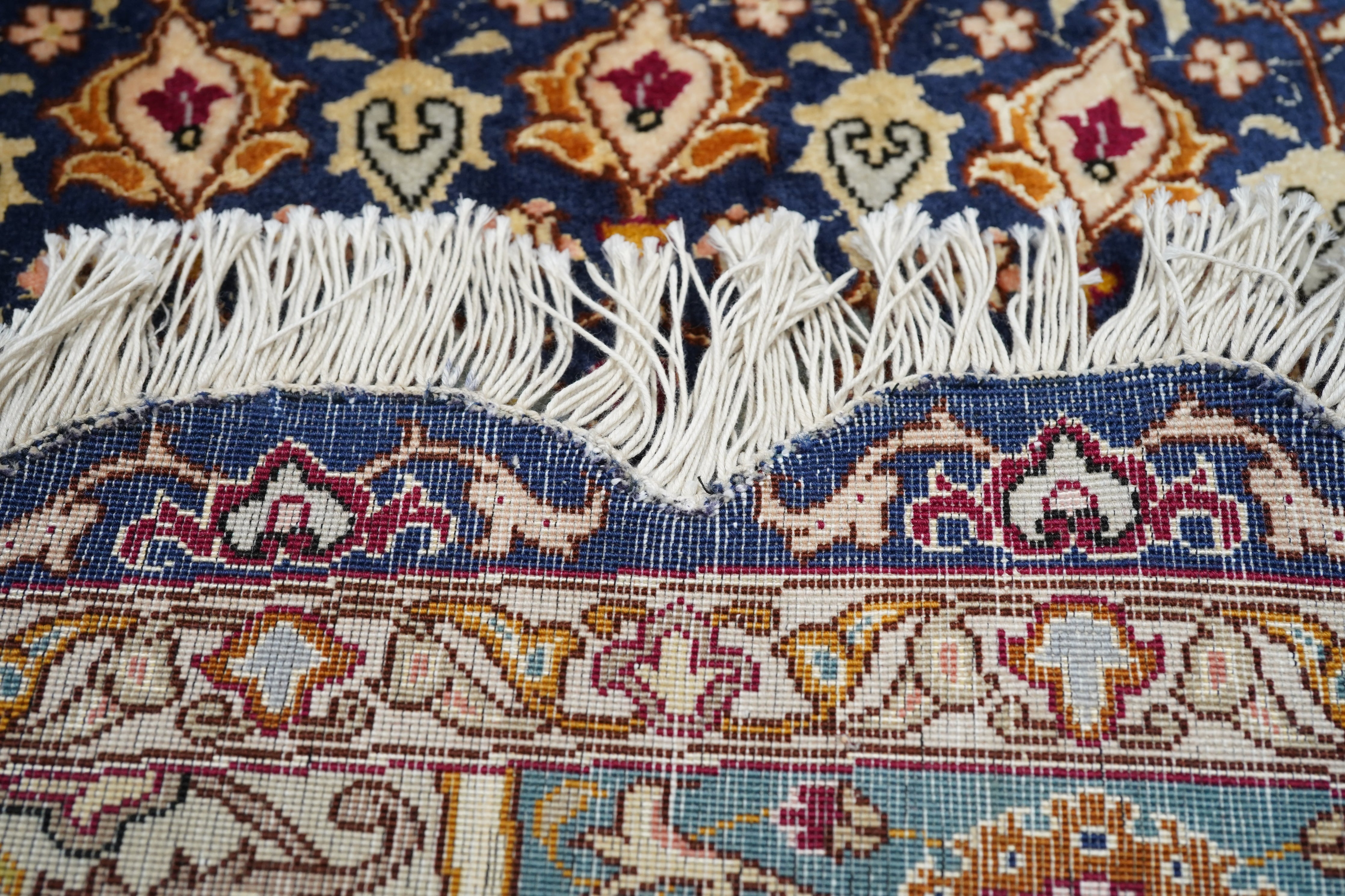 Extremely Fine  Tabriz Woven by the artist Master Weaver wool & silk Rug 8'0'' x 8'2''
