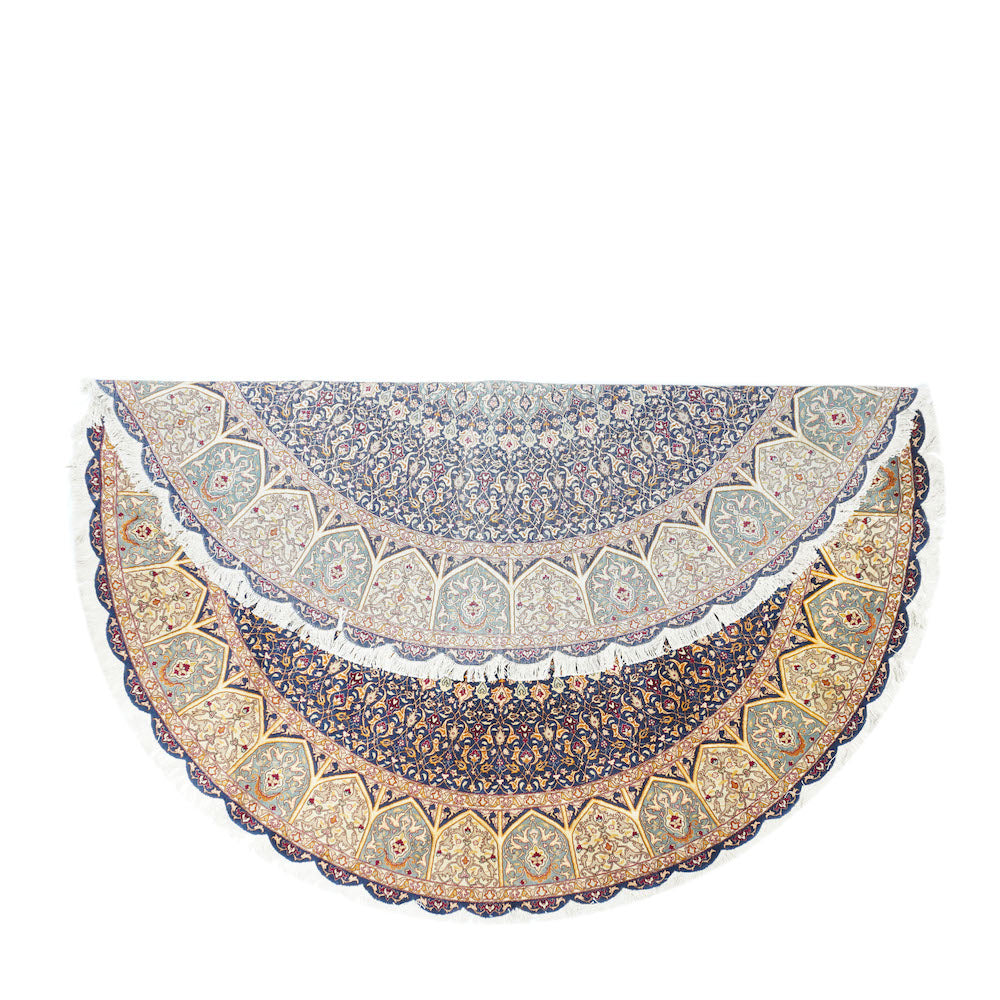 Extremely Fine  Tabriz Woven by the artist Master Weaver wool & silk Rug 8'0'' x 8'2''