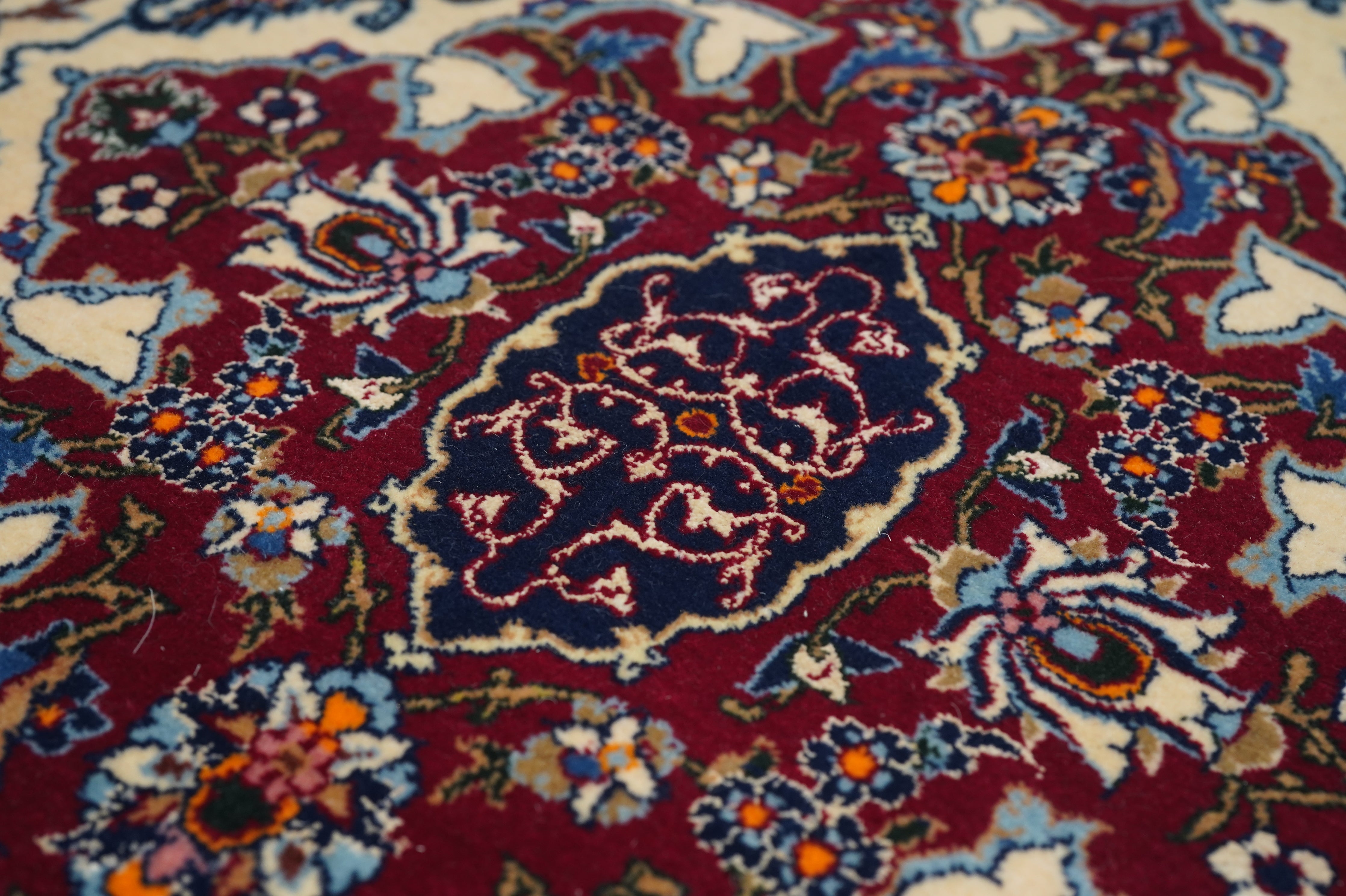 Extremely Fine Isfahan Wool and Silk Rug 3'4'' x 5'0"