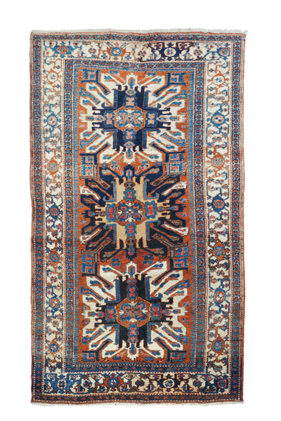 Antique Caucasian Karajeh Weave Rug 4'5'' x 7'5''