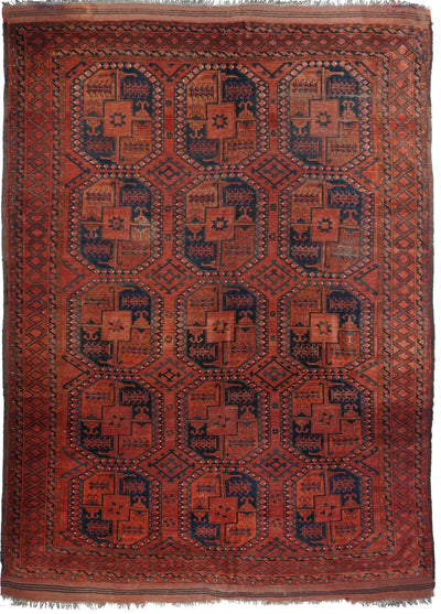 Vintage Bokara Rug 7'8'' x 9'9''