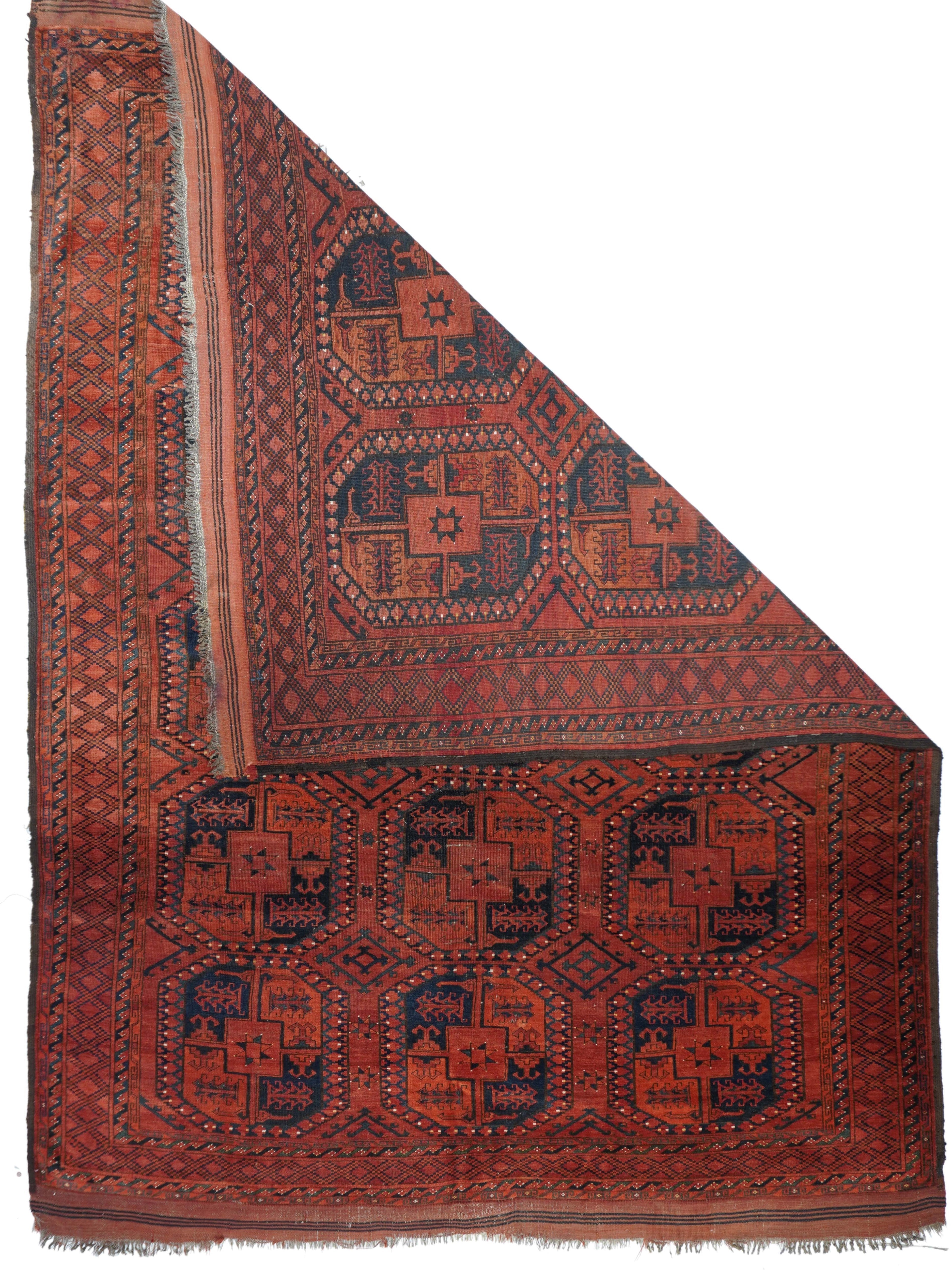 Vintage Bokara Rug 7'8'' x 9'9''