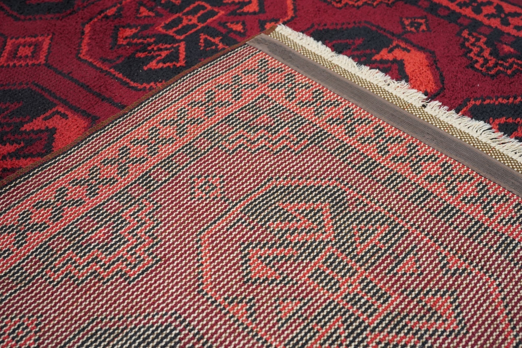 Vintage Bokara Rug 6'8'' x 10'2''