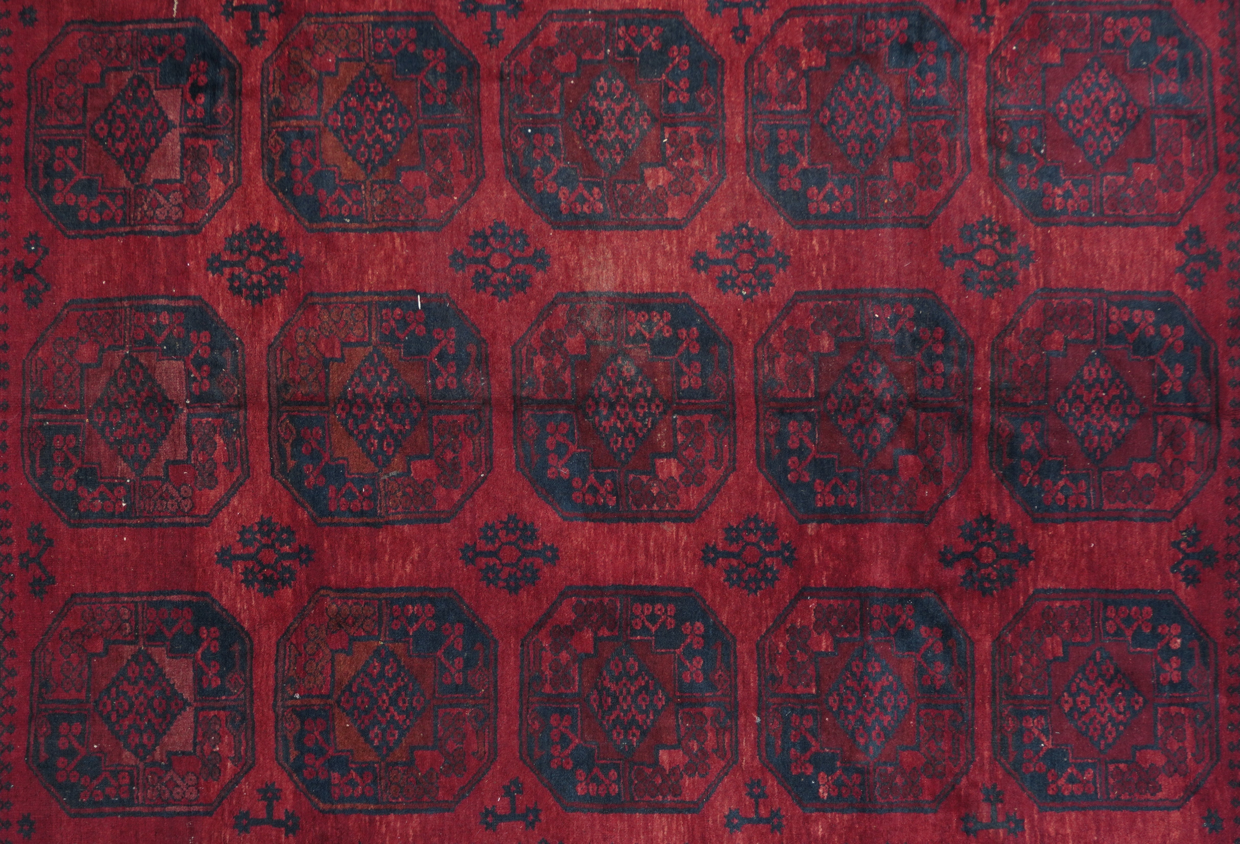 Vintage Bokhara Rug 6'11'' x 8'11''