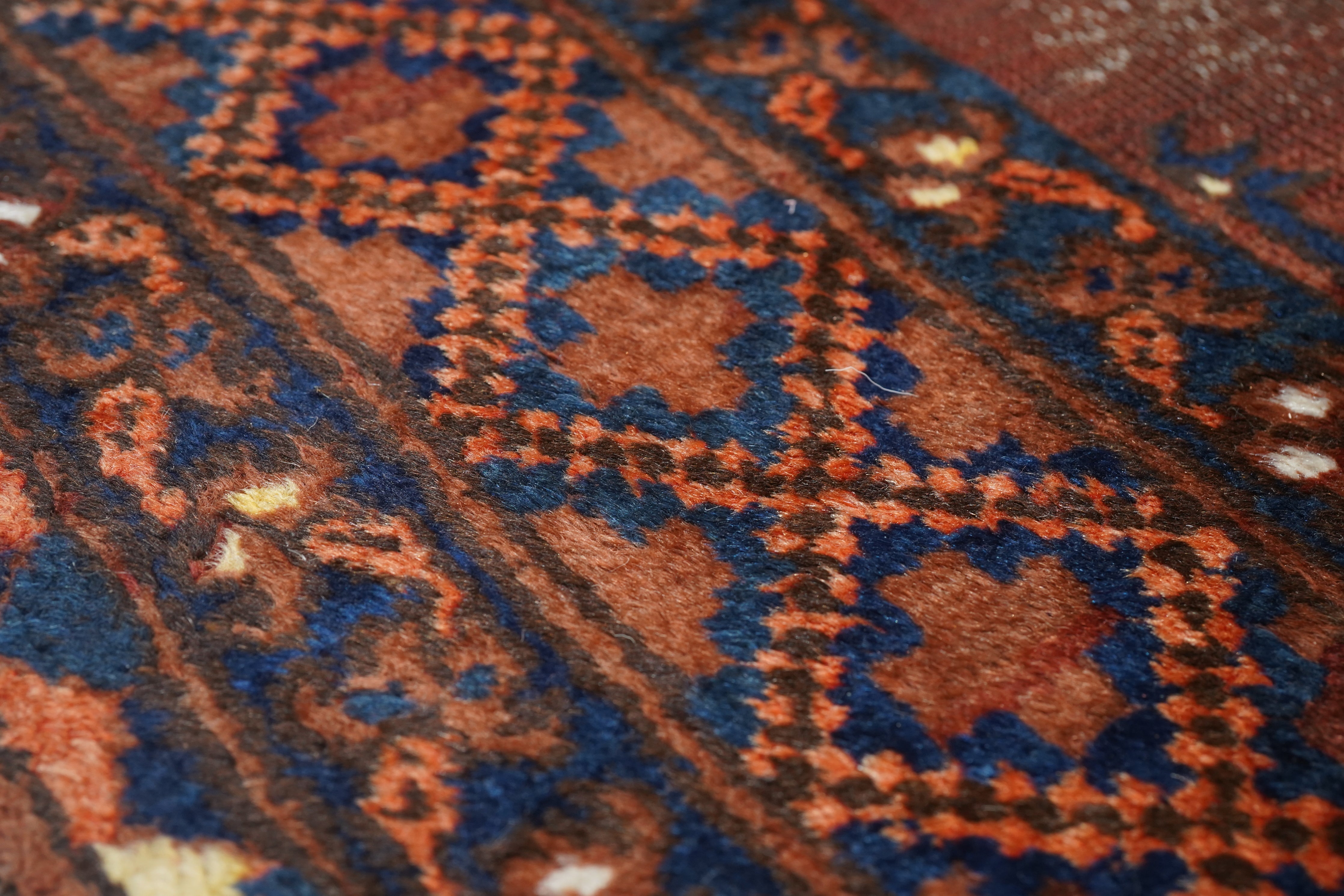 Vintage Bokara Rug 8'8'' x 9'7''