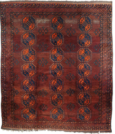 Vintage Bokara Rug 8'8'' x 9'7''