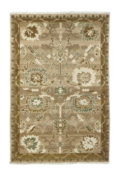 Turkish Oushak Rug 4'1'' x 6'1''
