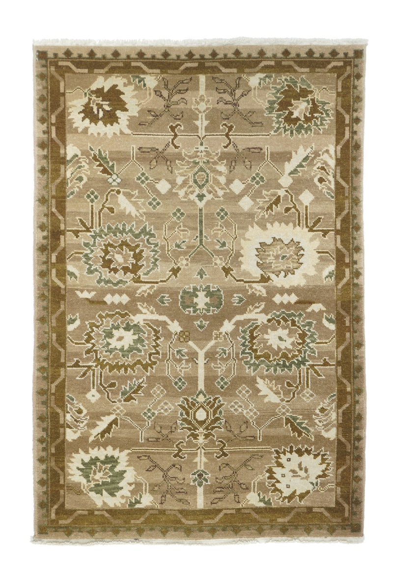 Turkish Oushak Rug 4'1'' x 6'1''