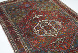Fine Antique Bakhtiari Rug 4'4'' x 6'8''