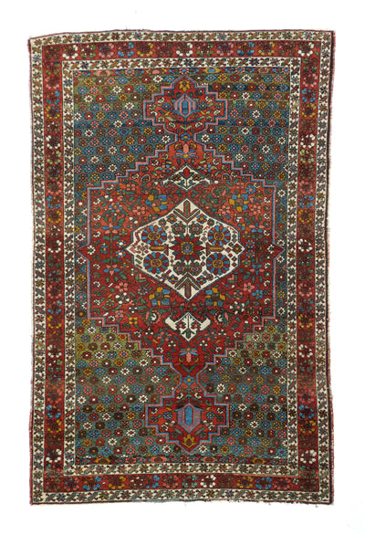 Fine Antique Bakhtiari Rug 4'4'' x 6'8''