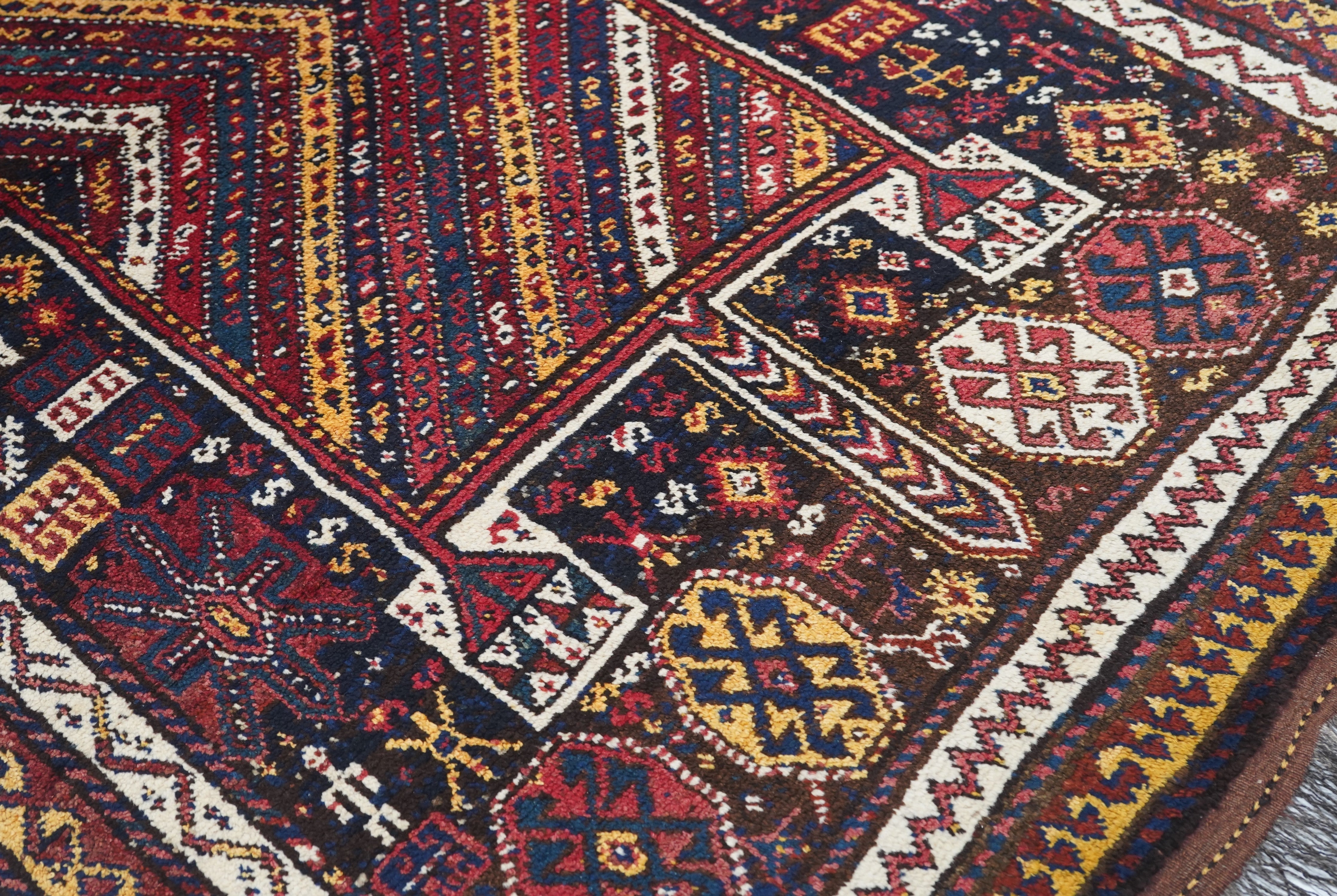 Antique Qashqai Shiraz Rug 4'8'' x 7'0"
