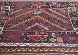 Antique Qashqai Shiraz Rug 4'8'' x 7'0"