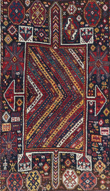 Antique Qashqai Shiraz Rug 4'8'' x 7'0"