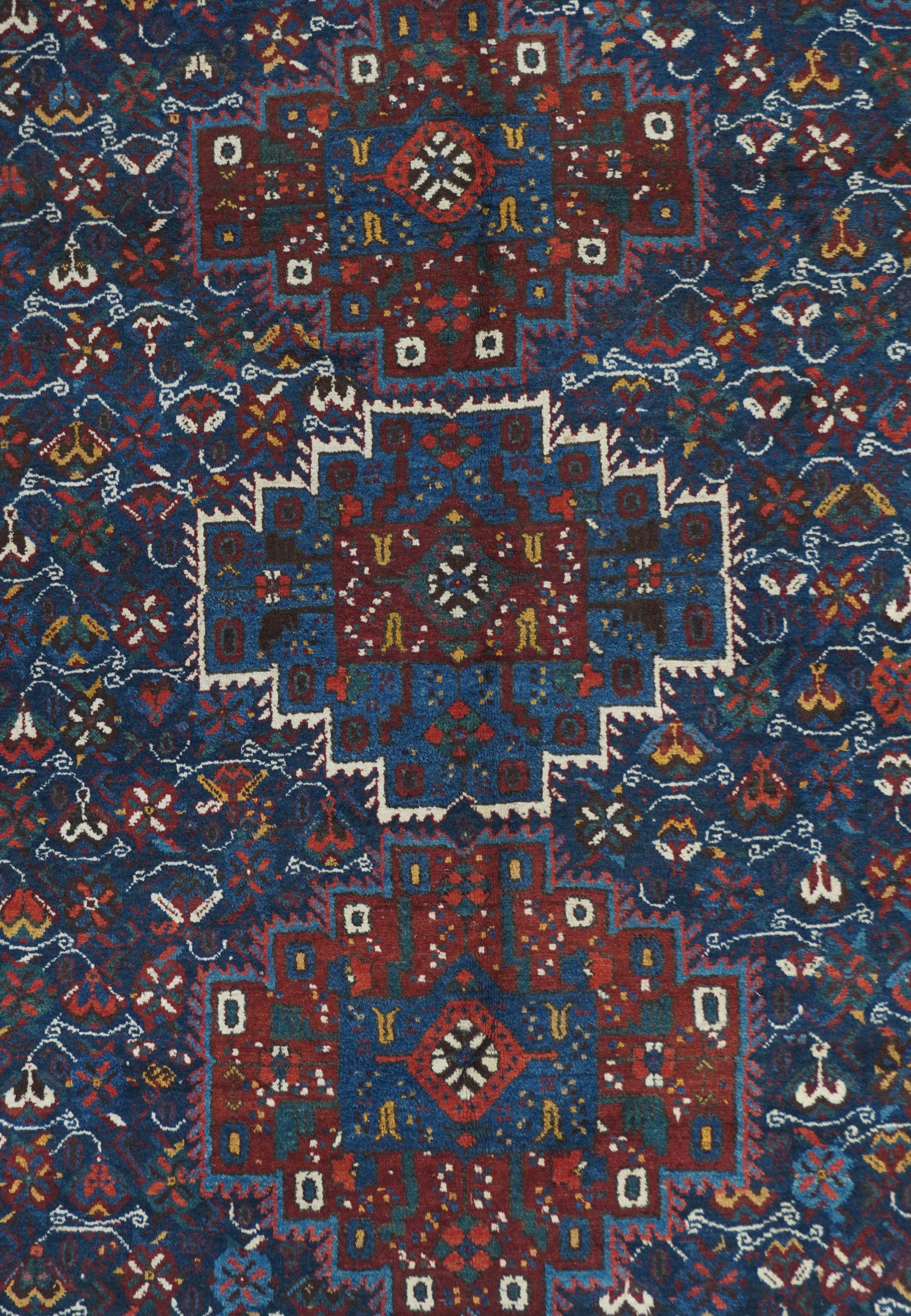 Antique Qashqai Shiraz Rug 5'5'' x 7'1''
