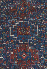 Antique Qashqai Shiraz Rug 5'5'' x 7'1''