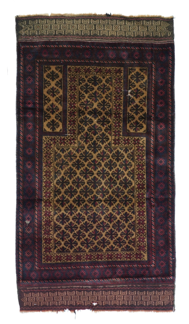 Vintage Baluch Rug 2'7'' x 5'0