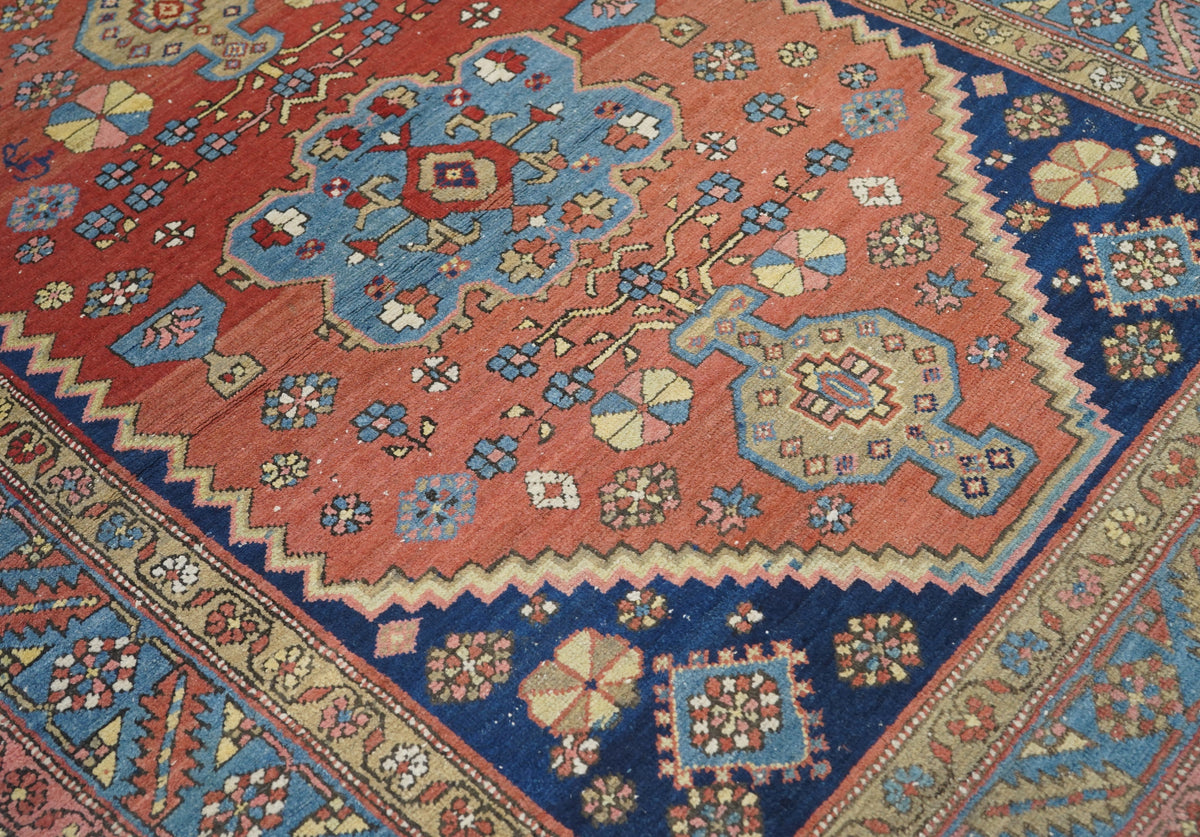 Antique Heriz Rug 5'2'' x 6'6''