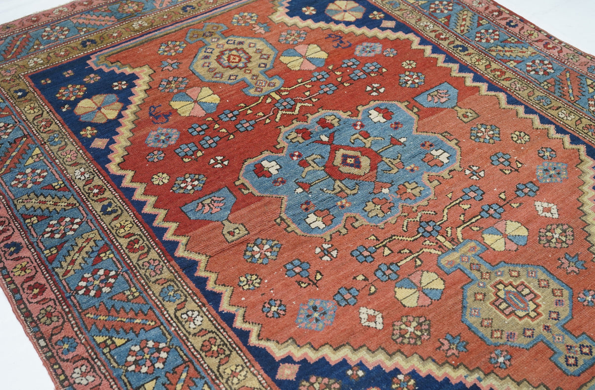 Antique Heriz Rug 5'2'' x 6'6''