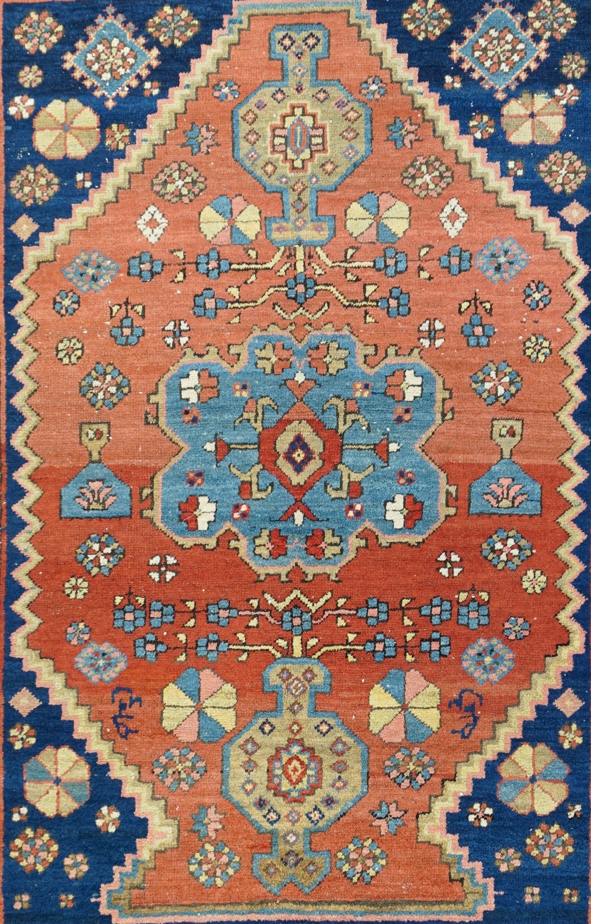 Antique Heriz Rug 5'2'' x 6'6''