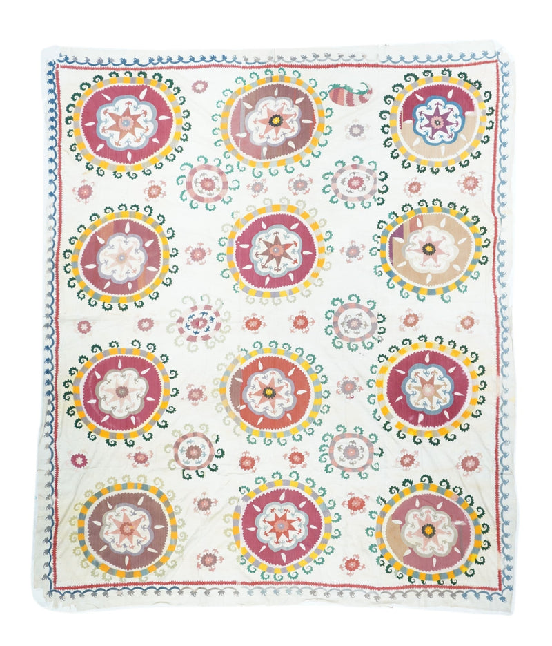 Antique Textile Suzani 7'1'' x 8'5''