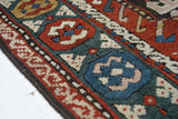 Antique Caucasian Kazak Rug 4'0" x 9'5''