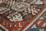 Antique Caucasian Kazak Rug 4'0" x 9'5''