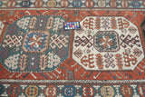 Antique Caucasian Kazak Rug 4'0" x 9'5''