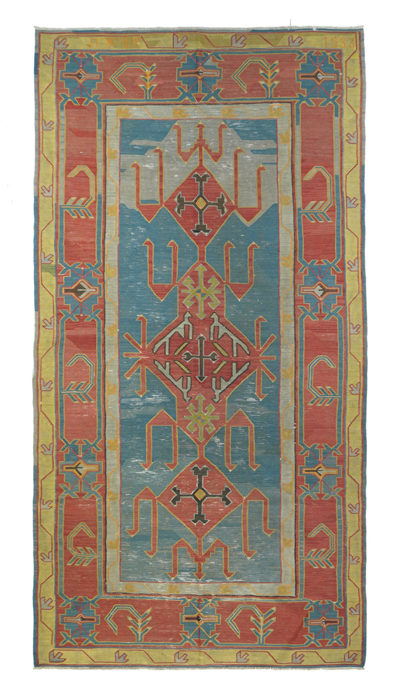 Antique Kilim Rug 4'9'' x 8'9''