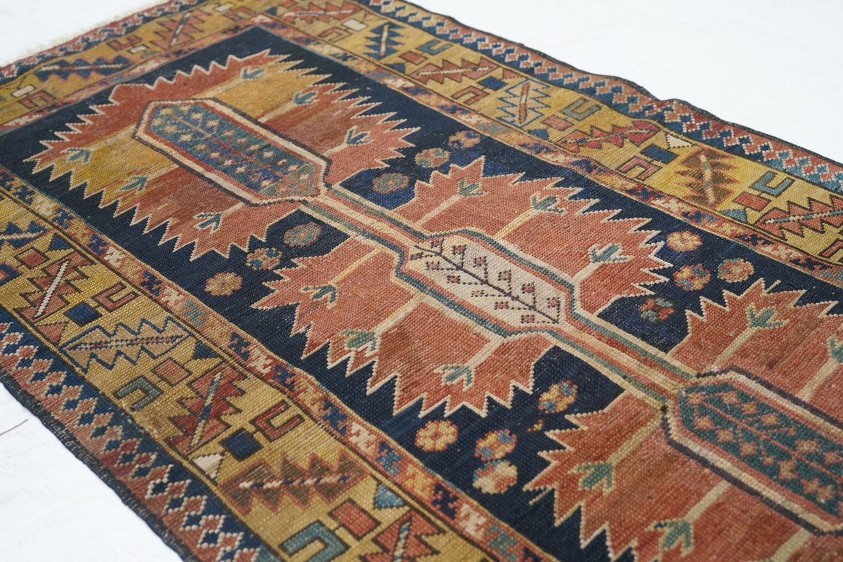 Antique Caucasian Shirvan Rug 2'6'' x 4'1''