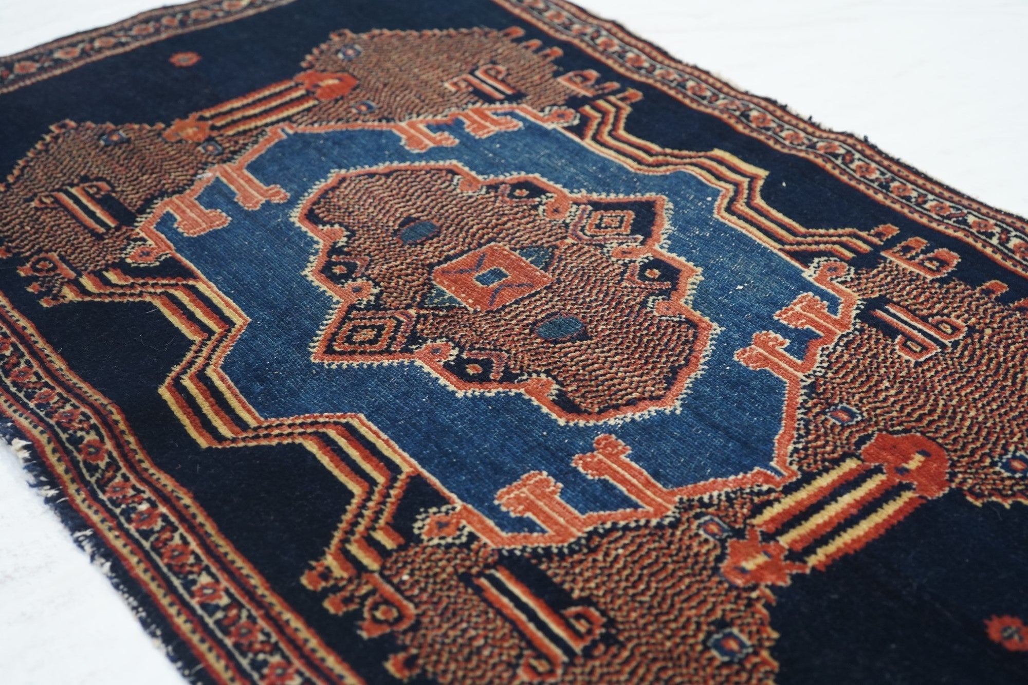 Antique Senneh Rug 1'9'' x 2'10''