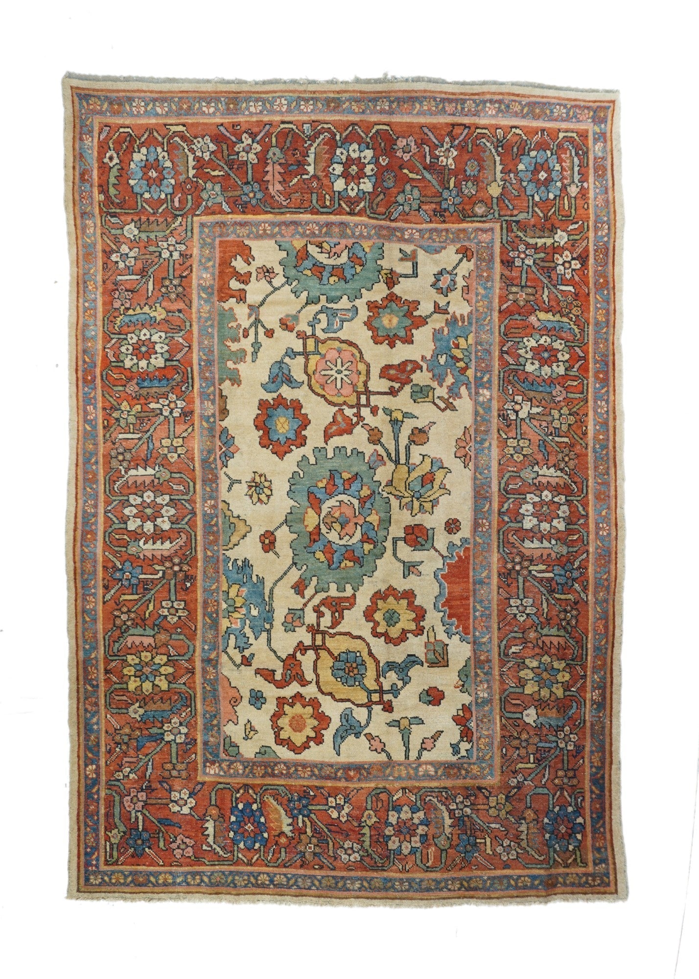 Antique Sultanabad Rug 6'8'' x 10'3''