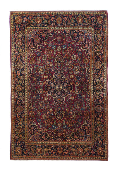Vintage  Kashan Rug 4'3'' x 6'6''