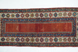 Antique Caucasian Talish Rug 3'7'' x 8'5''