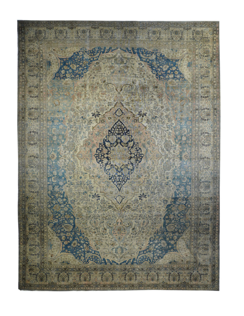 Antique Mohtasham Kashan Rug 10'0