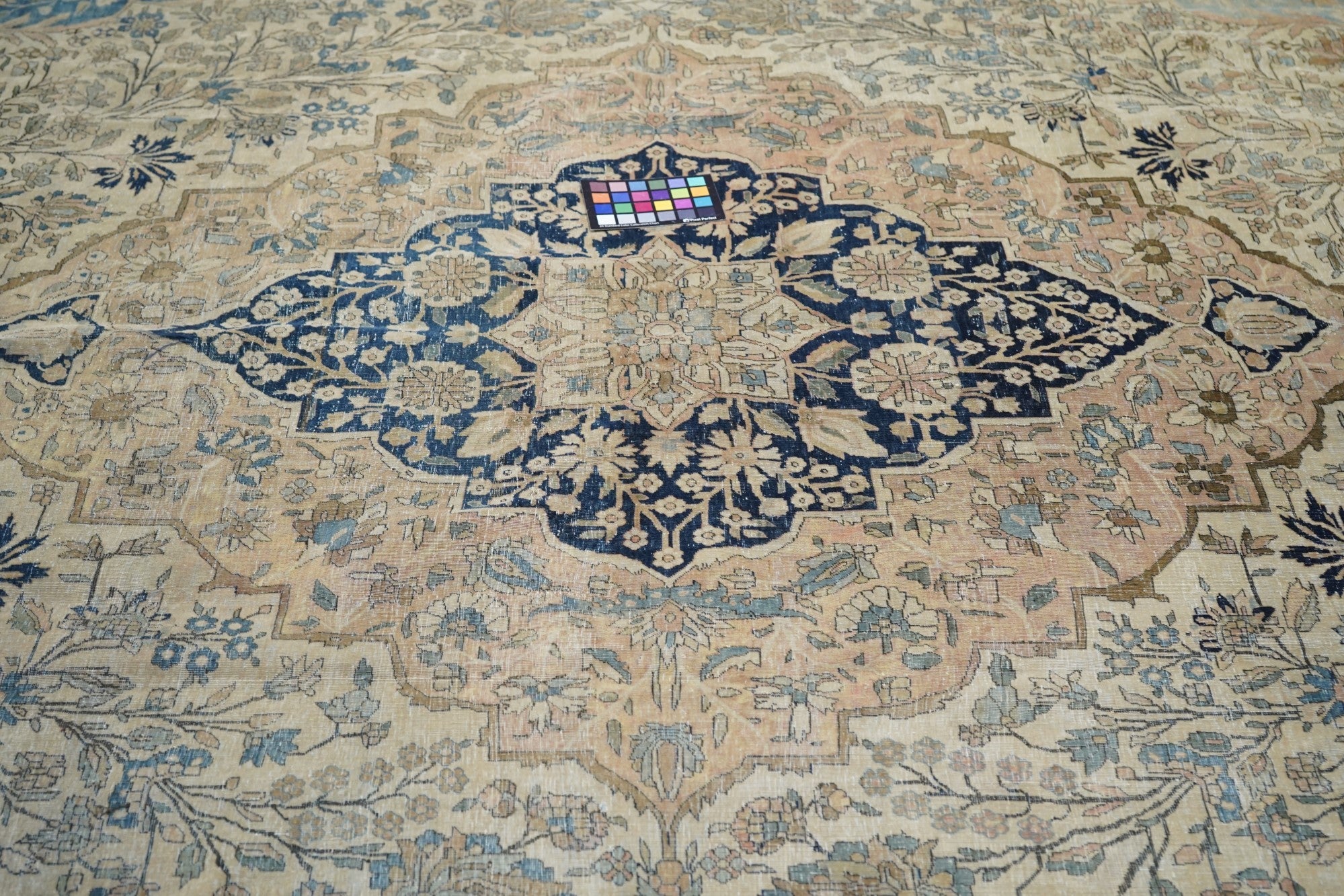 Antique Mohtasham Kashan Rug 10'0" x 13'0"